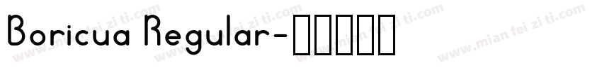 Boricua Regular字体转换